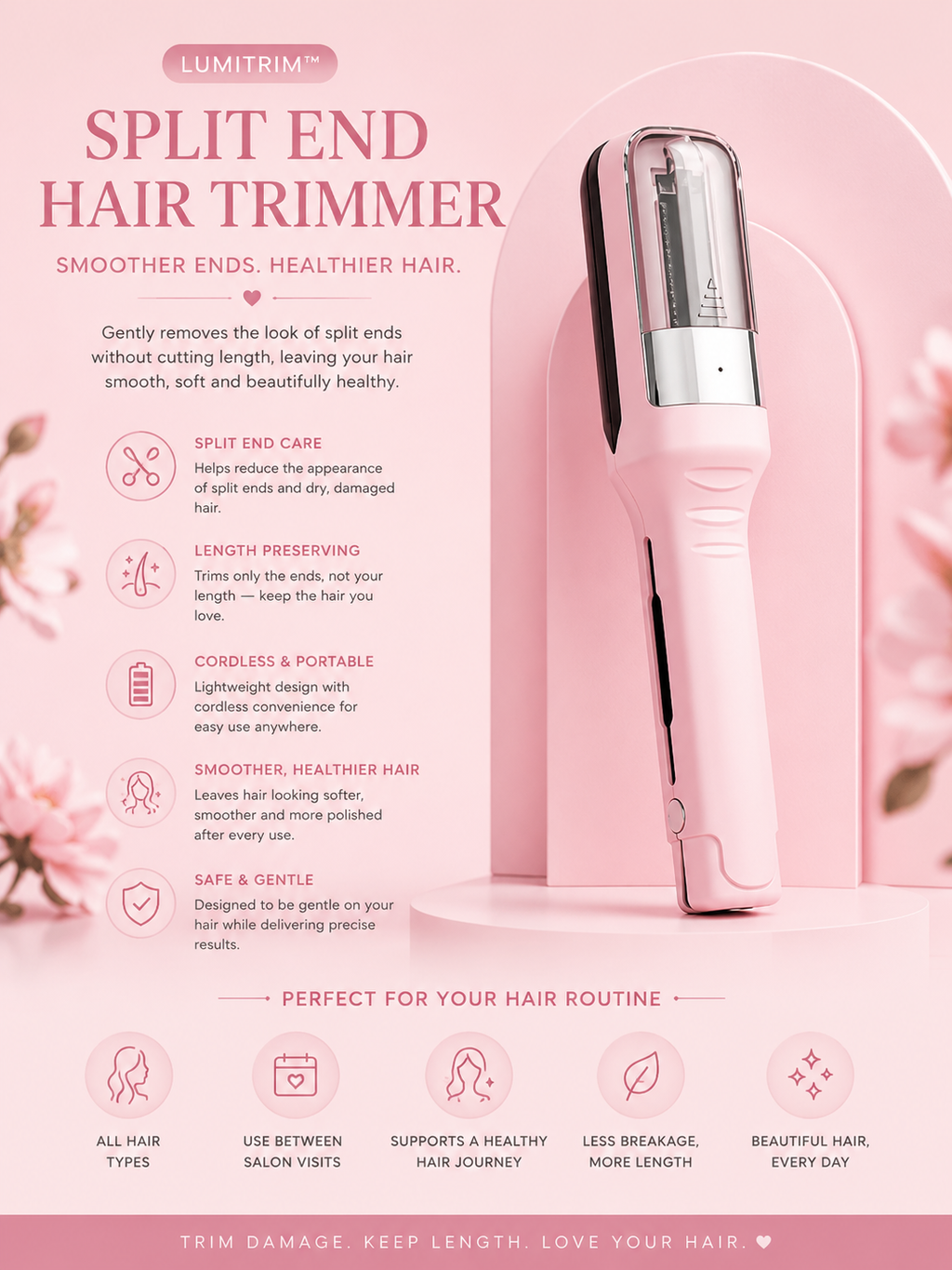 LumiTrim™ Split End Hair Trimmer