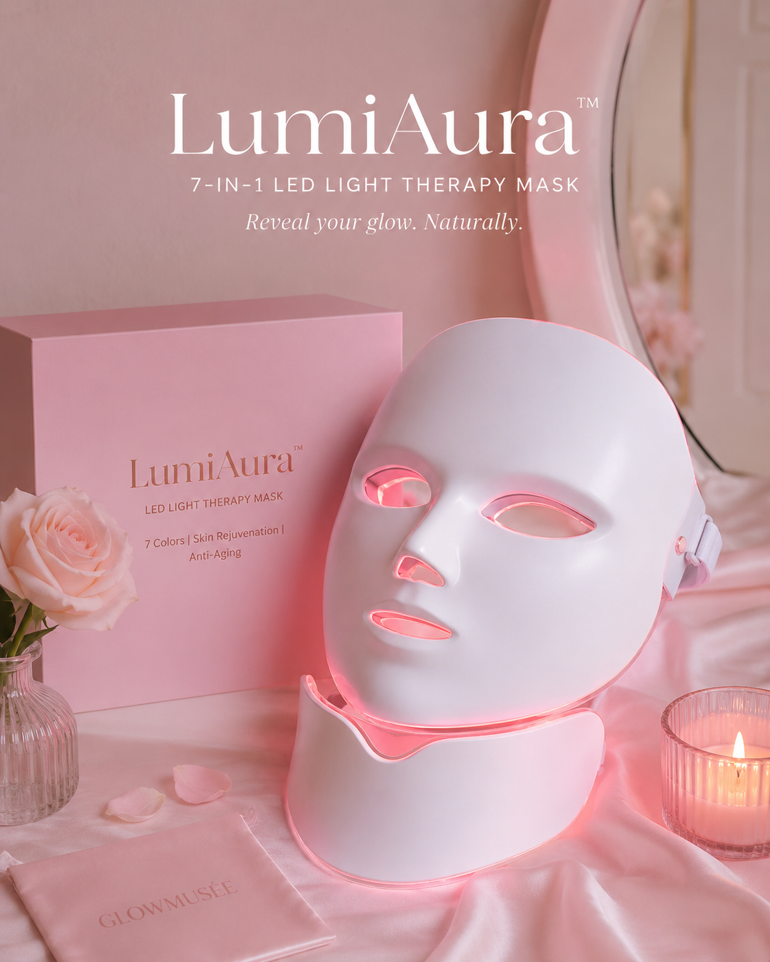 LumiAura™ 7-Color LED Therapy Mask